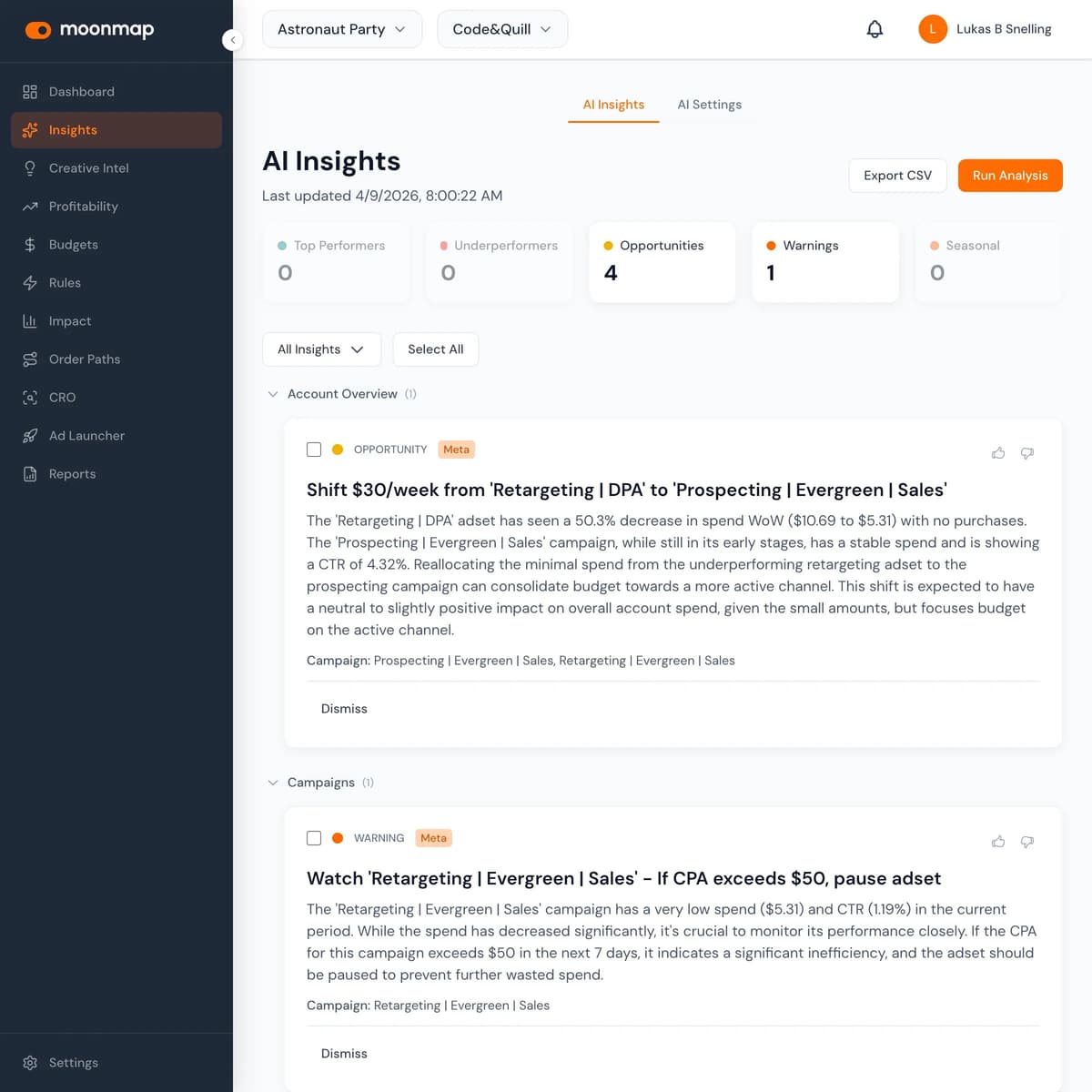AI Insights & Actions
